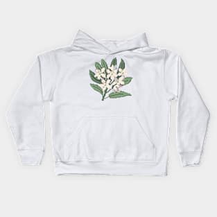 West Virginia State Flower Rhododendron Kids Hoodie